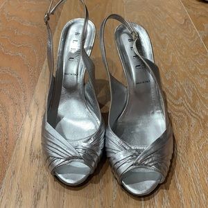 Something Bleu silver heels